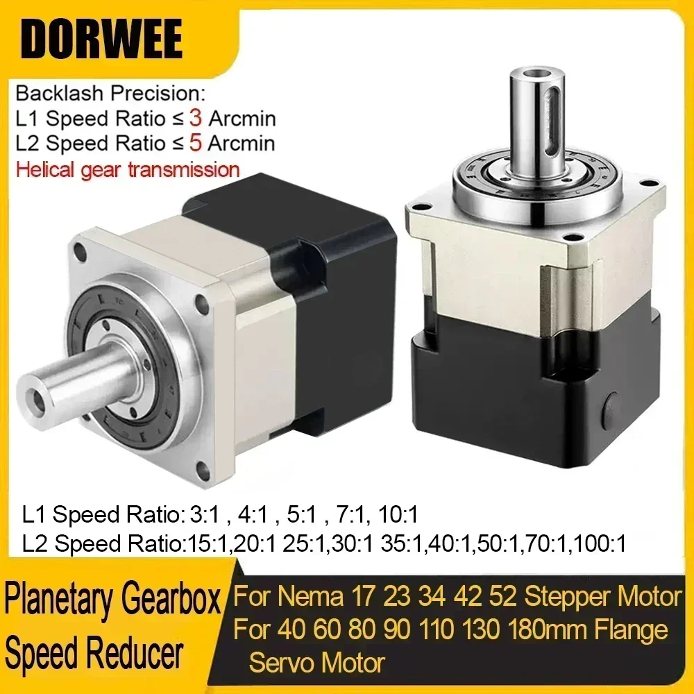 Planetary Gearbox Reducer Nema 23 34 - Reductor de velocidad con engranajes helicoidales