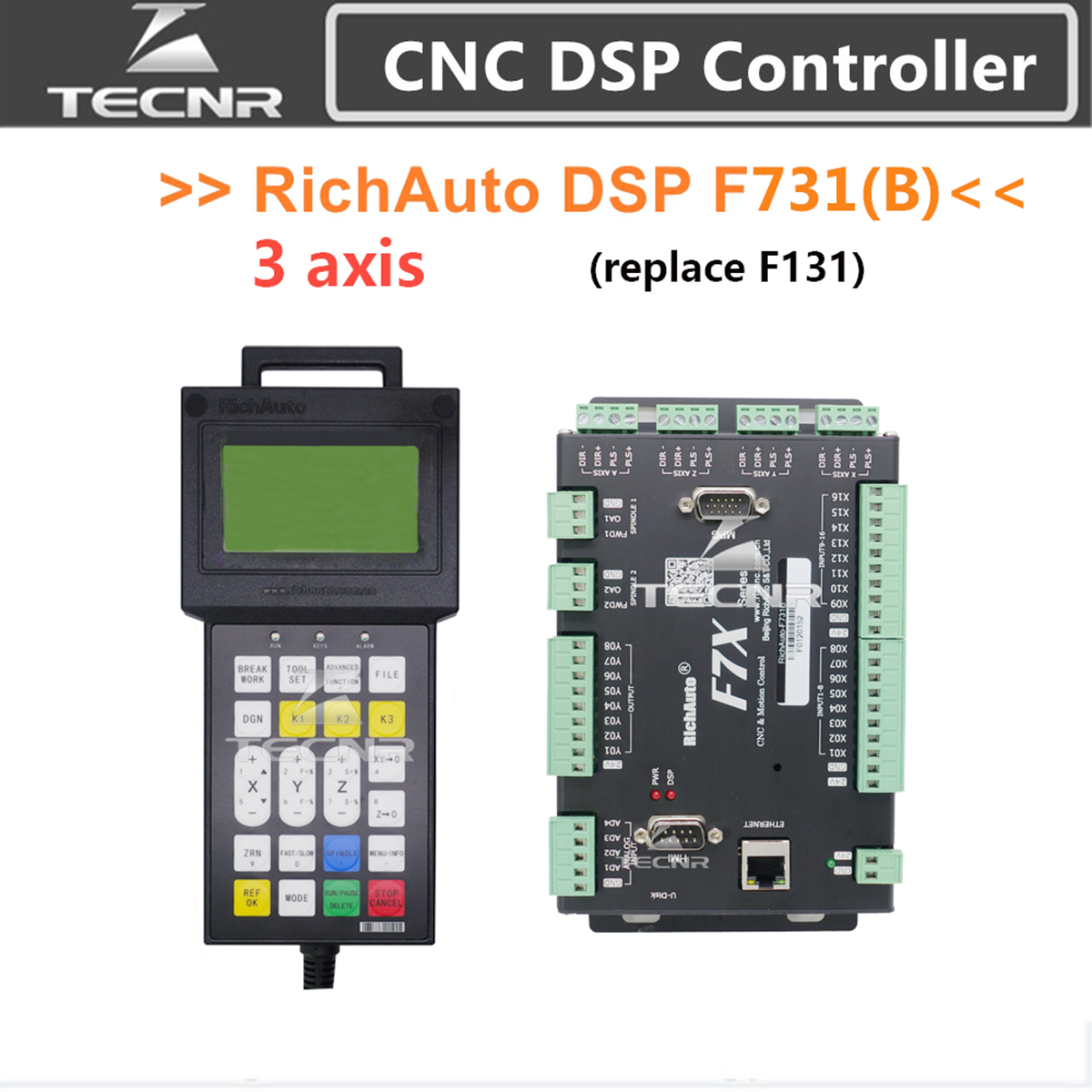 Richauto A11 Dsp Controller 3 Axis - RichAuto DSP F731 sistema de Control