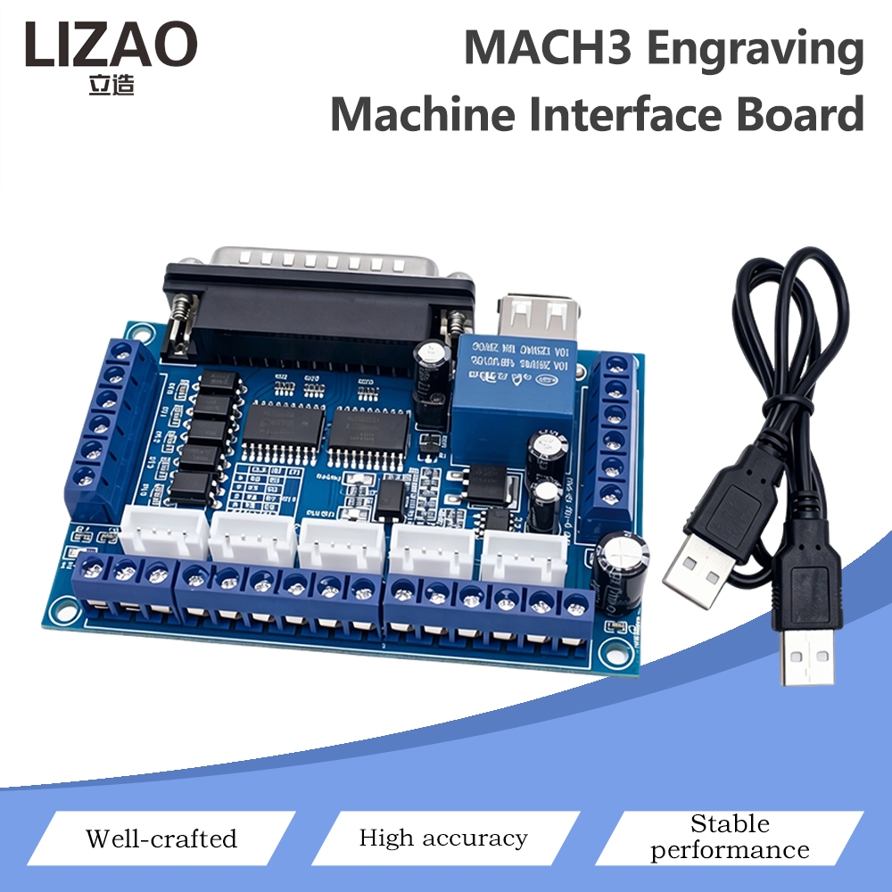 5 Axis Cnc Breakout Board Interface Mach3 - Tarjeta de Control de Interfaz de