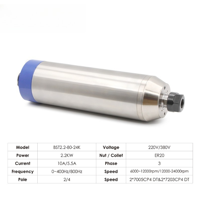 Kit de Husillo Refrigerado por - 2.2Kw Water Cooled Spindle Kit Vfd reseña y precio