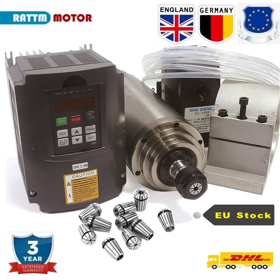Kit de Motor de husillo de ref - 2.2Kw Water Cooled Spindle Kit Vfd reseña y precio